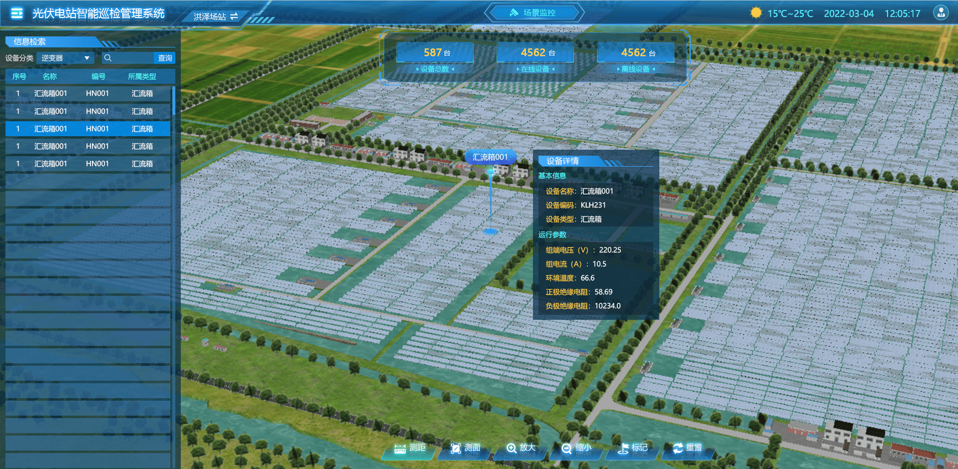 Photovoltaic Power Station Management Scenario 3D Electronic Sandbox Management